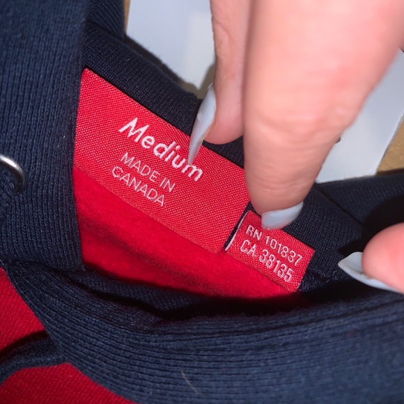 Supreme s logo hooded red - Picture 7 of 9